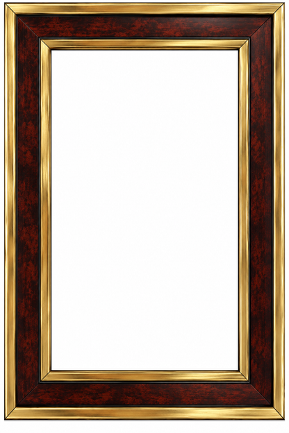Premium Maroon & Gold Designer Photo Frame | Elegant Luxury Picture Frame for Family, Friends, Wedding & Home Décor | Multiple Sizes Available