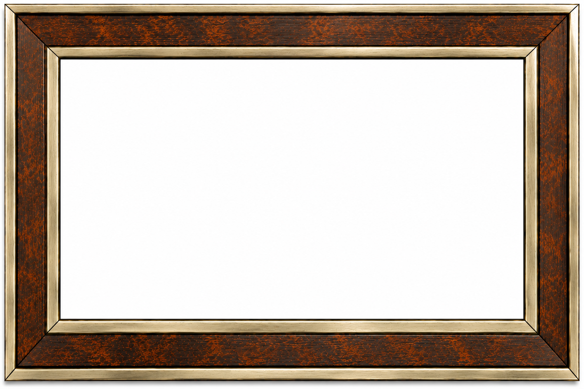 Premium Antique Wooden Photo Frame | Elegant Brown & Gold Finish