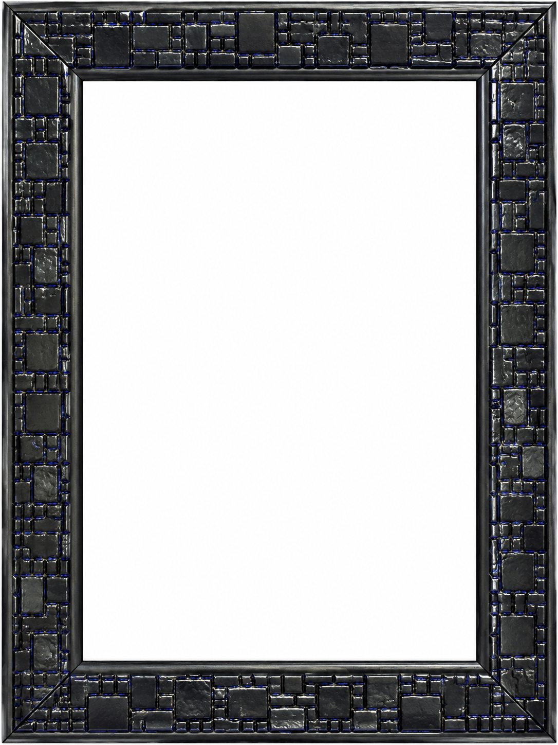 Premium Black Mosaic Textured Photo Frame | Elegant Decorative Picture Frame for Home & Office