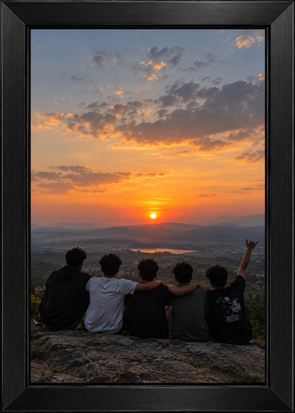 Premium Black Wooden Finish Photo Frame | Elegant Modern Picture Frame for Family, Friends, Couple Photos & Home Décor | Multiple Sizes Available