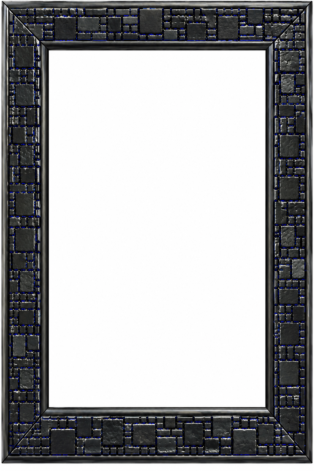 Premium Black Mosaic Textured Photo Frame | Elegant Decorative Picture Frame for Home & Office