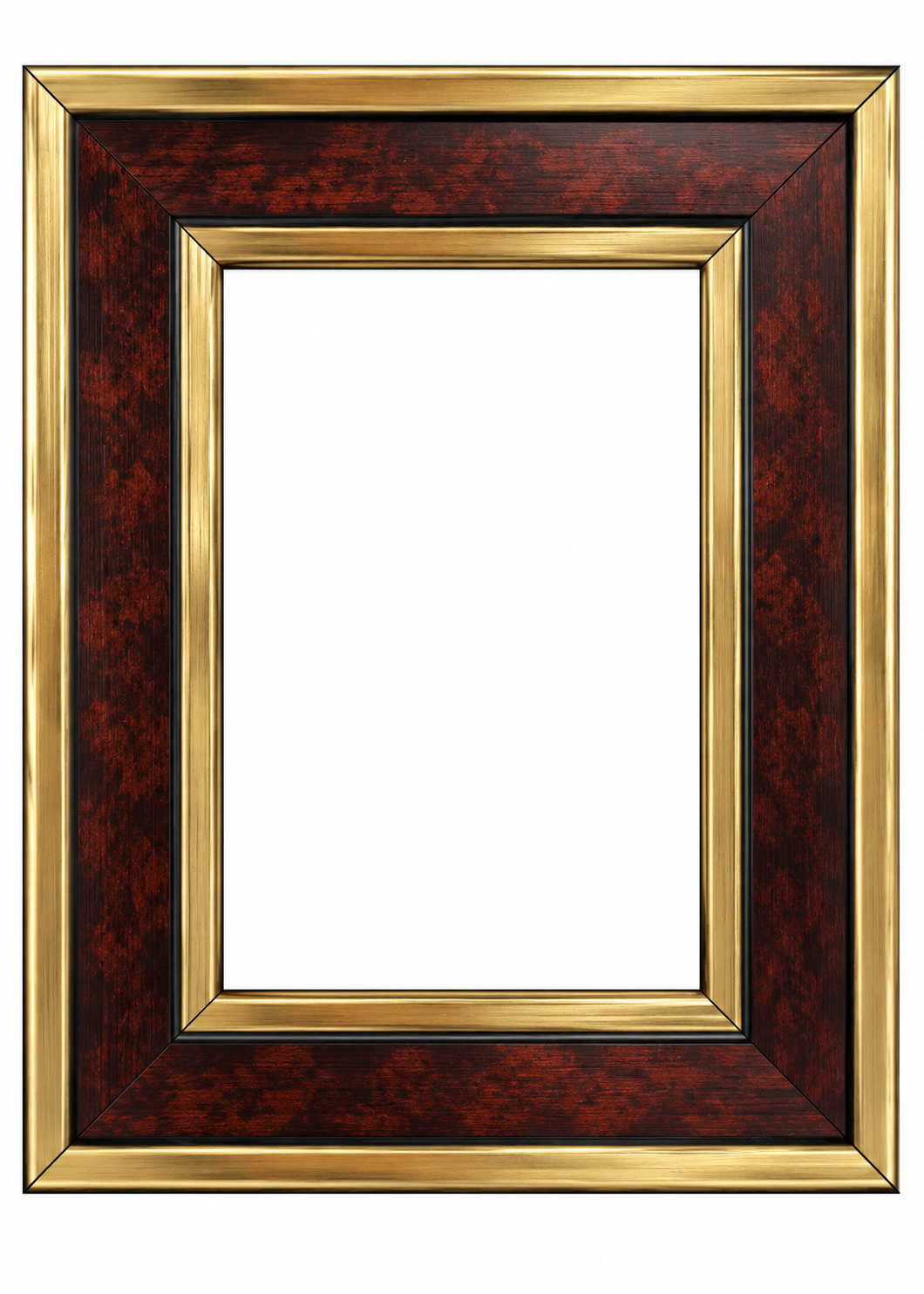 Premium Maroon & Gold Designer Photo Frame | Elegant Luxury Picture Frame for Family, Friends, Wedding & Home Décor | Multiple Sizes Available