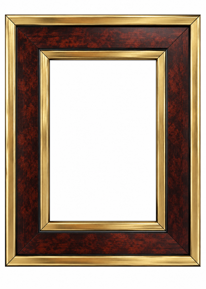 Premium Maroon & Gold Designer Photo Frame | Elegant Luxury Picture Frame for Family, Friends, Wedding & Home Décor | Multiple Sizes Available