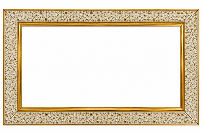 Premium White & Gold Designer Photo Frame | Elegant Textured Picture Frame for Wedding, Anniversary, Family Photos & Home Décor | Multiple Sizes Available